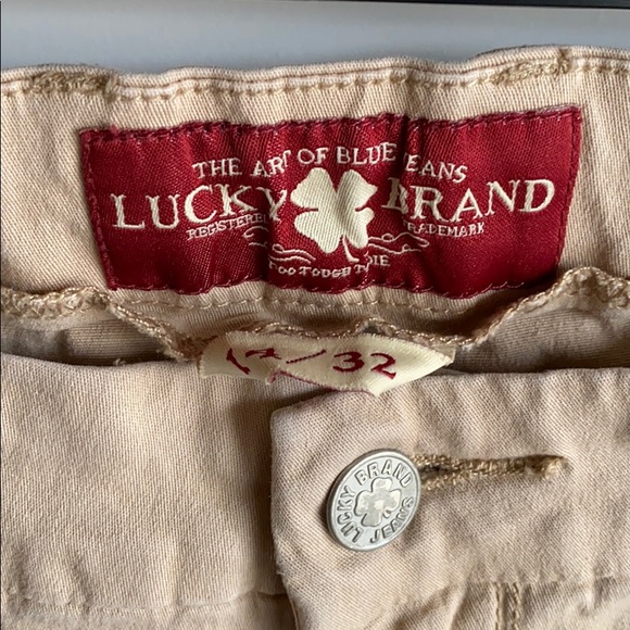 Lucky Brand Sweet Chino Khaki Color Pants 14/32 - Picture 4 of 7